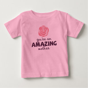 T-shirt Pour Bébé Belle combinaison extraordinaire du jour de mère