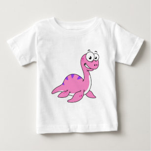 T-shirt Pour Bébé Belle Illustration Du Monstre Loch Ness.