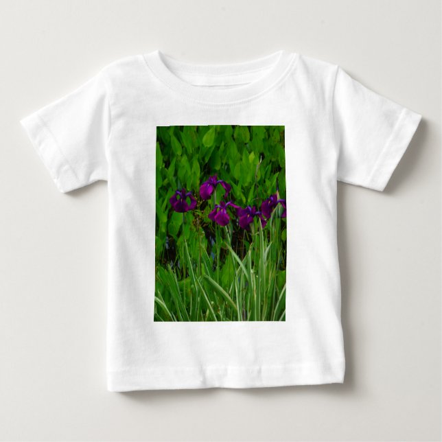 T-shirt Pour Bébé Belle Iris Violet (Devant)