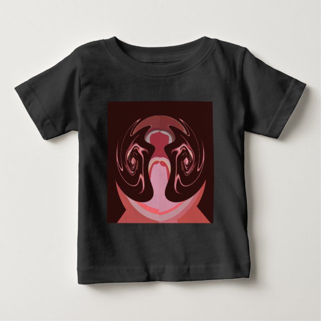 T-shirt Pour Bébé Belle Motif Maroon Africain Design d'impression (Devant)