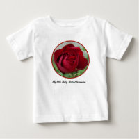 Belle Rose rouge monogrammed pour votre bébé