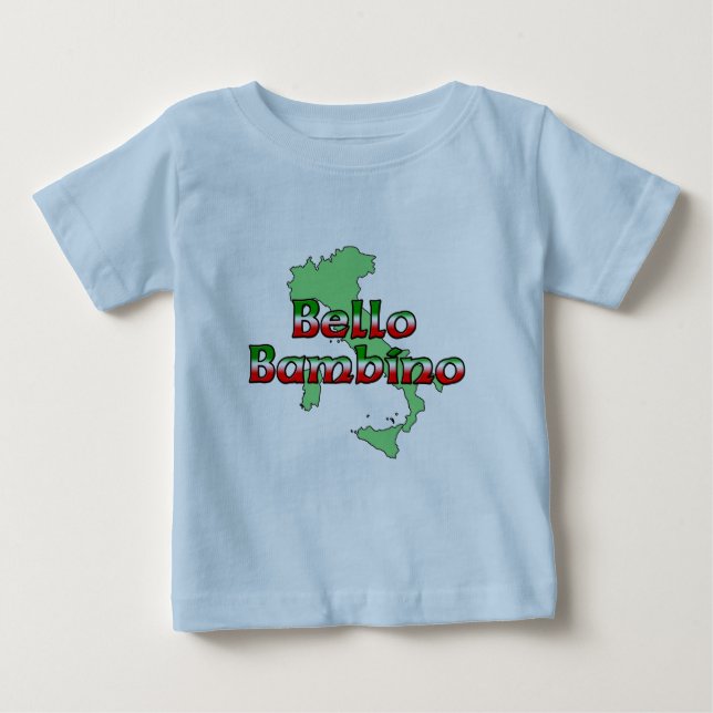 T-shirt Pour Bébé Bello Bambino (Beau bébé italien) (Devant)