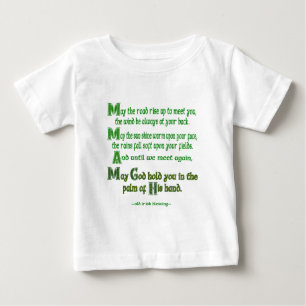 T-shirt Pour Bébé Bénédiction irlandaise Que le chemin s'élève pour 