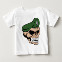 Beret vert crâne