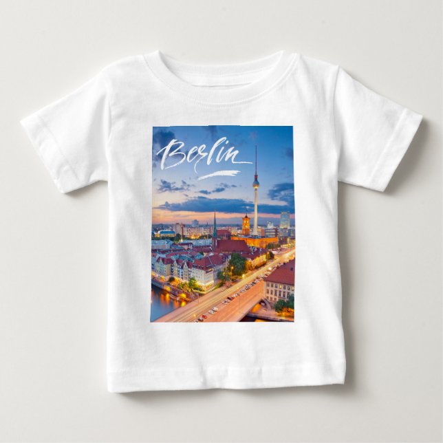 T-shirt Pour Bébé Berlin, Allemagne (Devant)