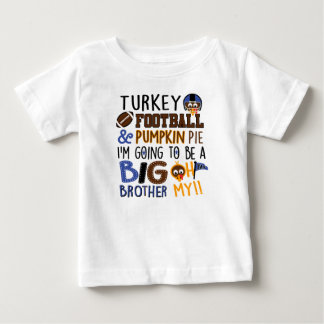 T-shirt Pour Bébé Bib Frère Faire-part Chemise Thanksgiving
