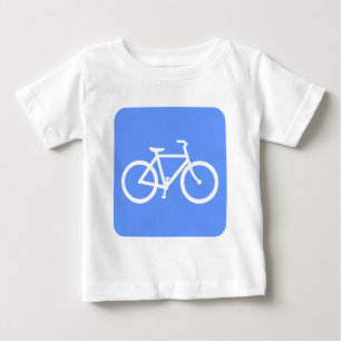 T-shirt Pour Bébé Bicyclette - Bleu bébé