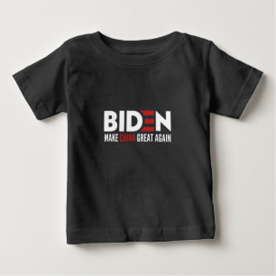T-shirt Pour Bébé biden Make China Great Again