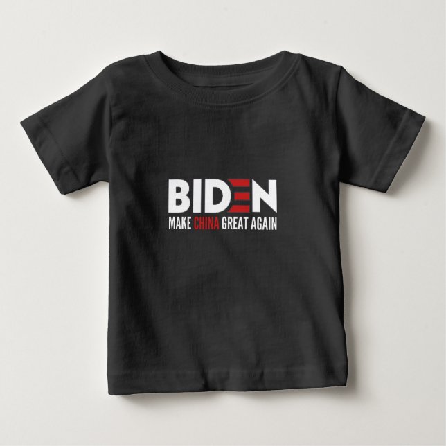 T-shirt Pour Bébé biden Make China Great Again (Devant)