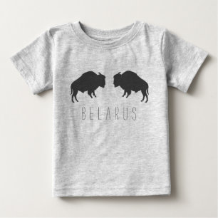 T-shirt Pour Bébé Biélorussie Bison З Biélorusse у б р Б е 