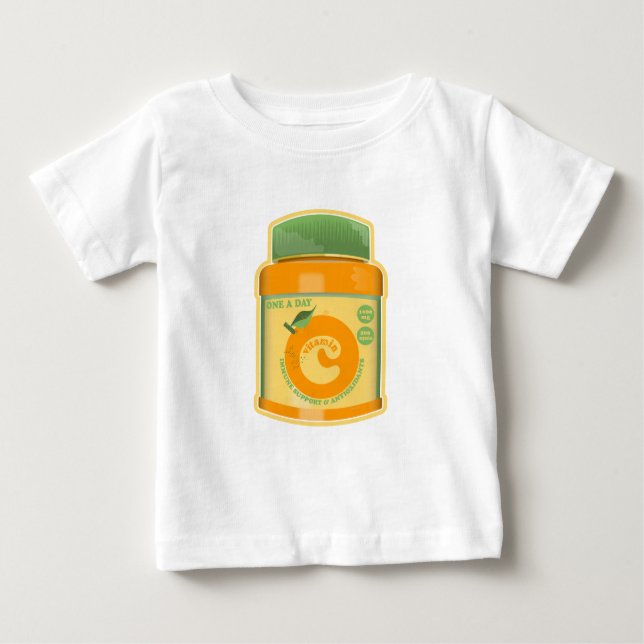 T-shirt Pour Bébé Bien-être vitamine C (Devant)