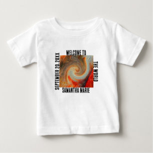 T-shirt Pour Bébé Bienvenue Dans Le Monde Super Sprial Sexe Neutre