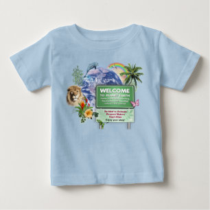 T-shirt Pour Bébé Bienvenue sur cette planète