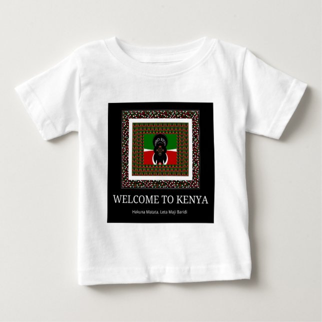 T-shirt Pour Bébé Bienvenue sur Magical Kenya : Hakuna Matata (Devant)