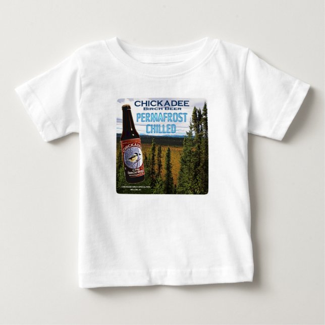 T-shirt Pour Bébé Bière de bouleau à poulet (Devant)