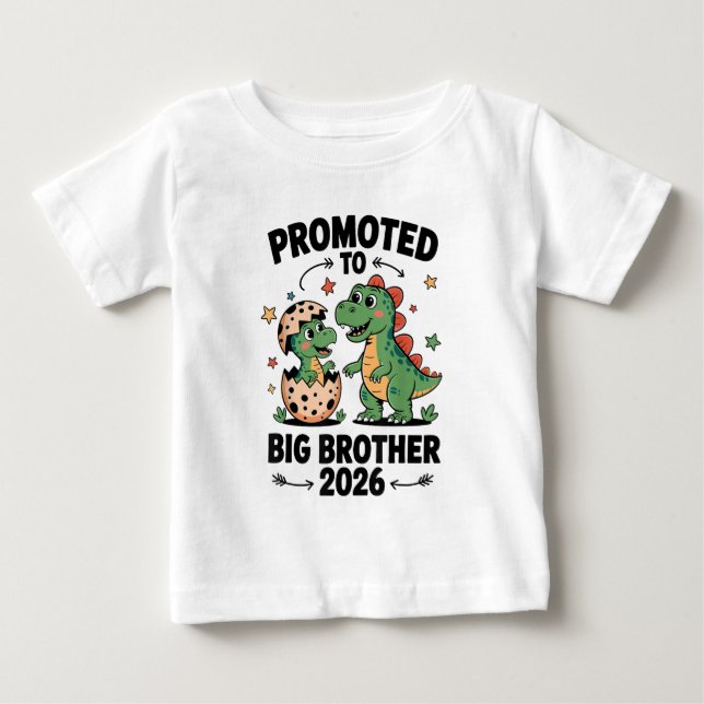 T-shirt Pour Bébé Big Brother 2026 Promoted to Big Brother 2026  (Devant)