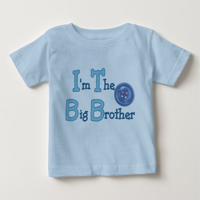 T-shirt Pour Bébé Big Brother Design (Devant)