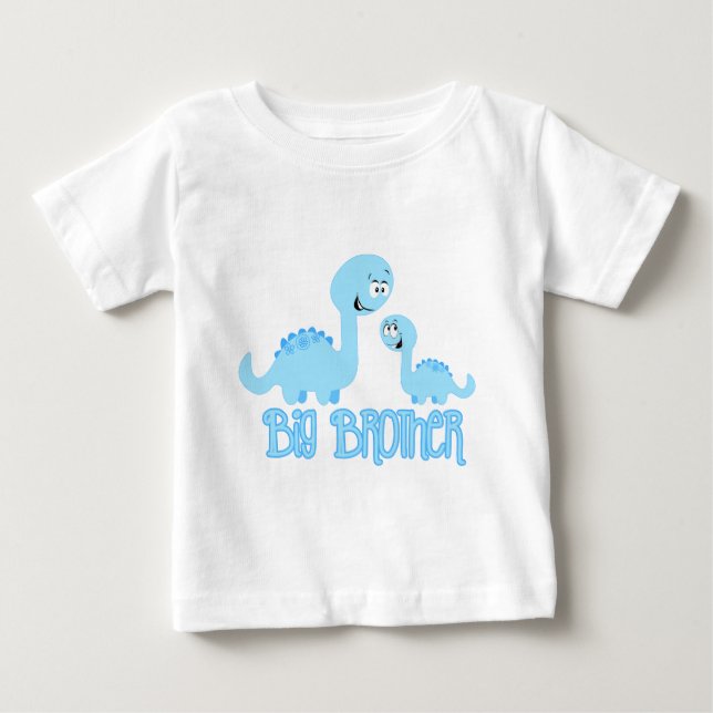 T-shirt Pour Bébé Big Brother Dinosaur (Devant)