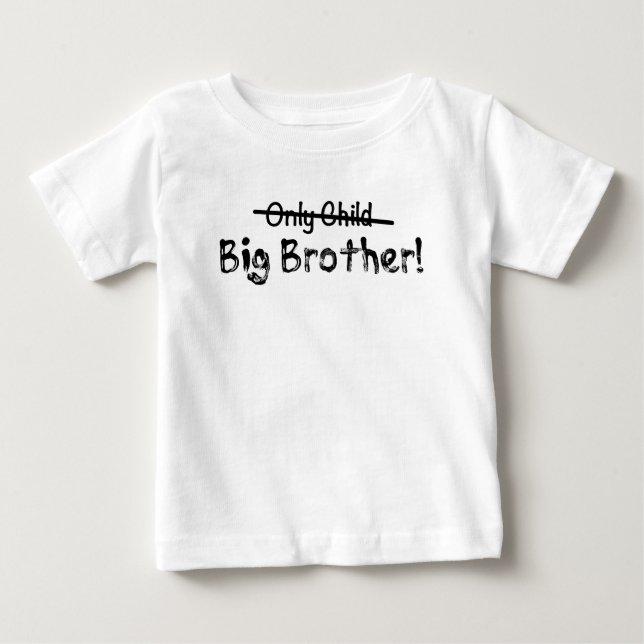 T-shirt Pour Bébé Big Brother (Uniquement Enfant croisé) Mignonne et (Devant)