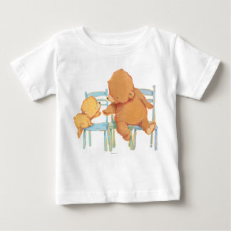 T-shirt Pour Bébé Big Ours Brown Aide Petit Ours Jaune