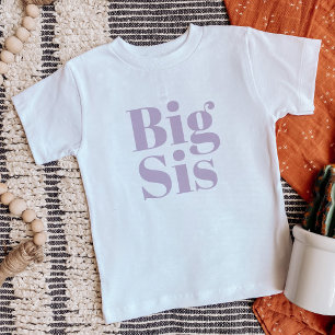 T-shirt Pour Bébé Big Sis Famille de frères Lilac Matching