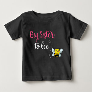T-shirt Pour Bébé Big sister to bee