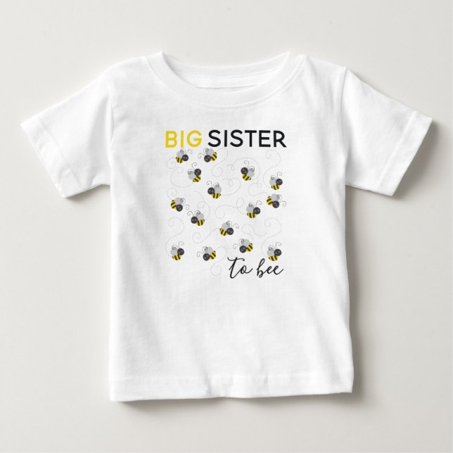 T-shirt Pour Bébé Big Sister to Bee (Devant)