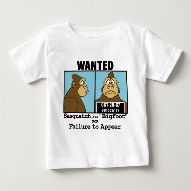 T-shirt Pour Bébé Bigfoot (Devant)