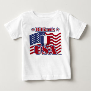 T-shirt Pour Bébé Billard USA
