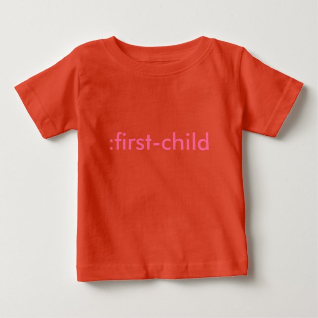 T-shirt Pour Bébé : biologique pour le premier enfant (Devant)