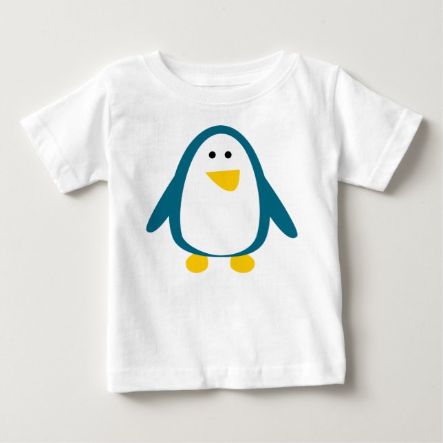 T-shirt Pour Bébé Bird, Penguin, Animal (Devant)