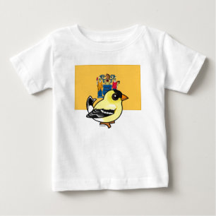 T-shirt Pour Bébé Birdorable d'État du New Jersey