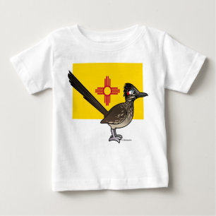 T-shirt Pour Bébé Birdorable d'Etat du Nouveau-Mexique : Roadrunner