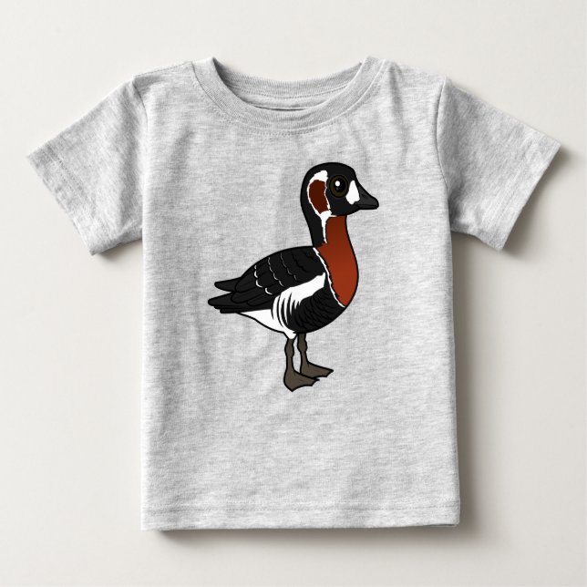 T-shirt Pour Bébé Birdorable Red-breasted Goose (Devant)