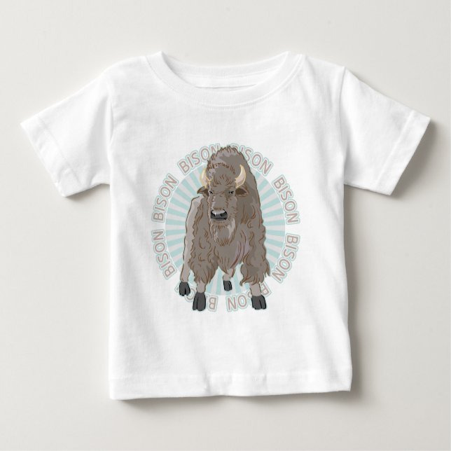 T-shirt Pour Bébé Bison classique (Devant)