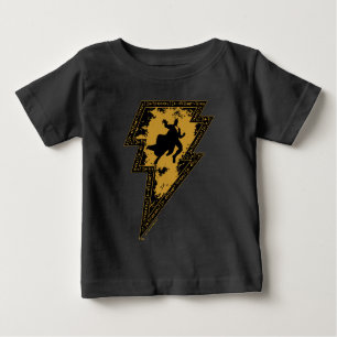 T-shirt Pour Bébé Black Adam Distressed Lightning Bolt Graphic