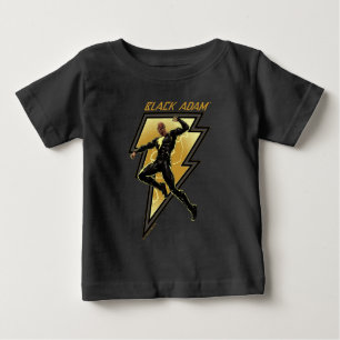 T-shirt Pour Bébé Black Adam Lightning Bolt Illustration du caractèr