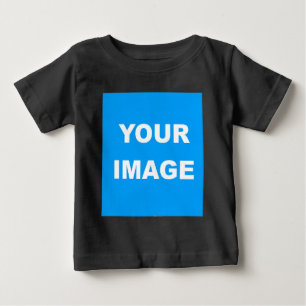 T-shirt Pour Bébé Black Modern Ajouter votre image Personnaliser