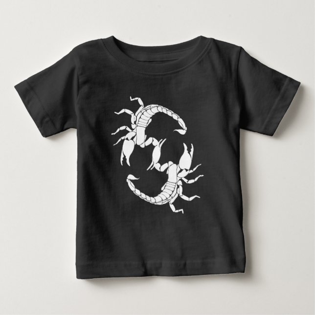T-shirt Pour Bébé Black & White Letter S (Devant)