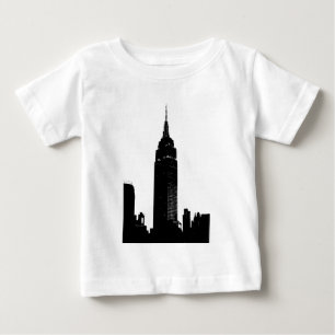 T-shirt Pour Bébé Black & White Pop Art New York