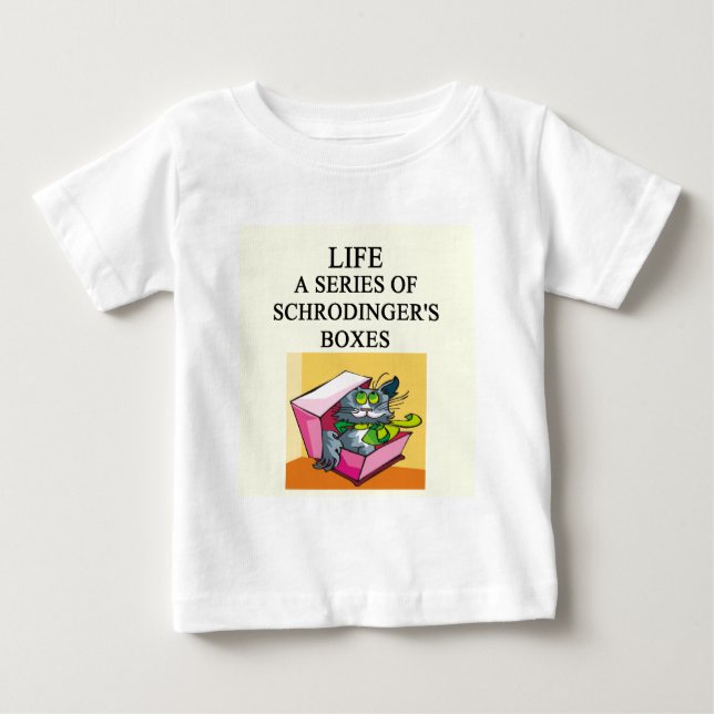 T-shirt Pour Bébé blague de la boîte à chat de schrodinger (Devant)