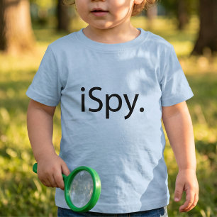 T-shirt Pour Bébé Blague technique d'espionnage astucieuse Typograph
