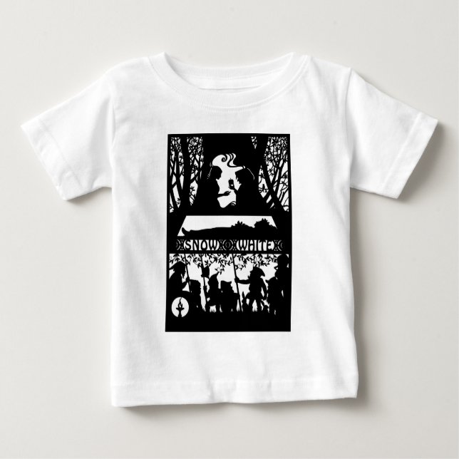 T-shirt Pour Bébé Blanc (Devant)