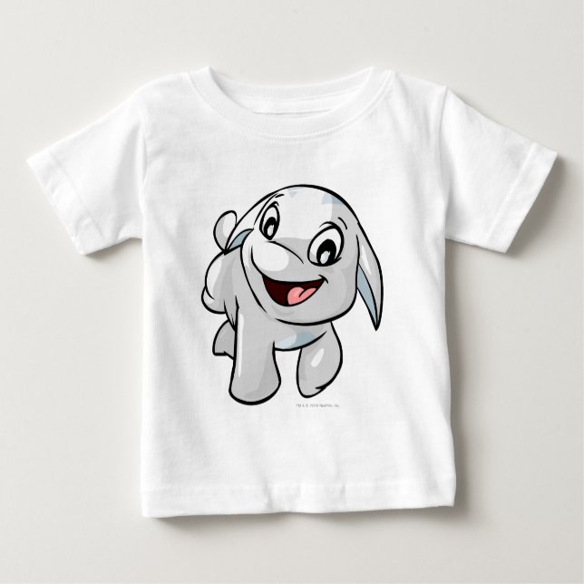 T-shirt Pour Bébé Blanc de Poogle (Devant)
