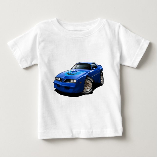 T-shirt Pour Bébé Bleu 1977-78 du transport AM (Devant)