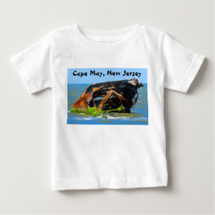 T-shirt Pour Bébé Bleu Abstrait d'épave