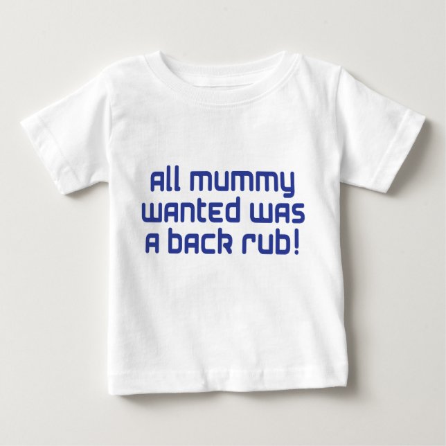 T-shirt Pour Bébé bleu de maman (Devant)