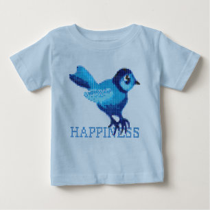 T-shirt Pour Bébé Bleu du bonheur