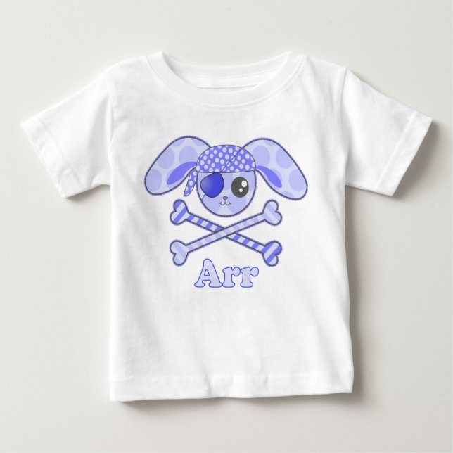 T-shirt Pour Bébé Bleu Pirate Arr (Devant)