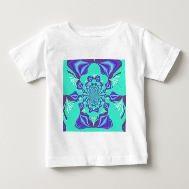 T-shirt Pour Bébé Bleu précieux (Devant)